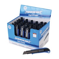 Silverline - Cutters à lame sécable 18 mm, présentoir 36 pcs