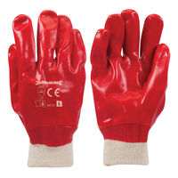 Silverline - Gants en PVC rouges