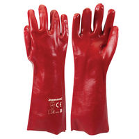 Silverline - Gants en PVC rouges